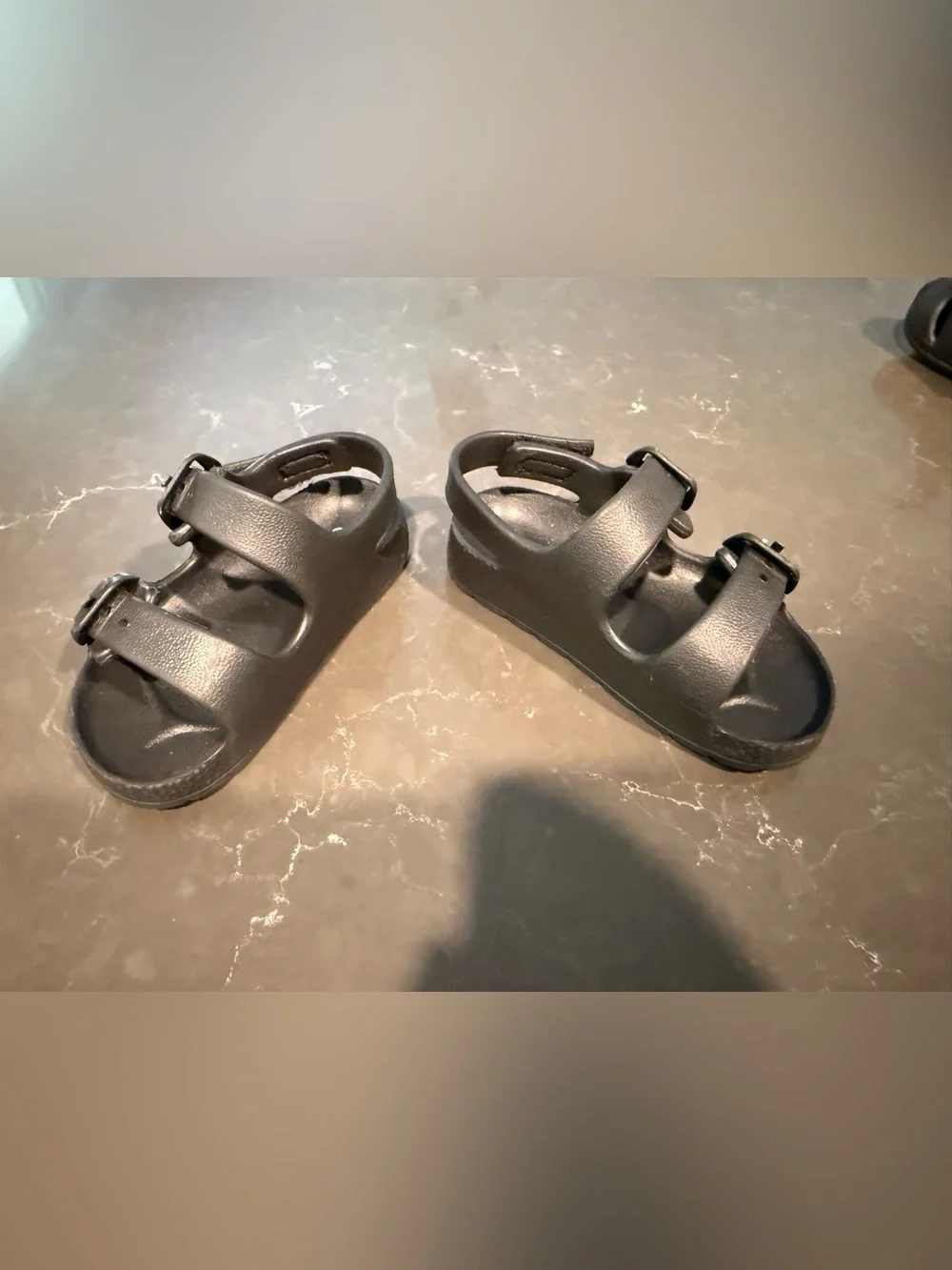 VGUC- Weestep Black Double-Buckle Sandals 3C